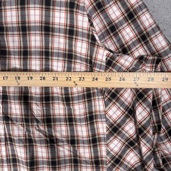 NWT J Jill Women’s Plus Size 4X Black Flata Plaid Top Boho Cottagecore MSRP $90 - Picture 9 of 16